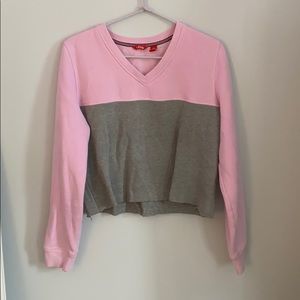 Cropped IZOD crew neck